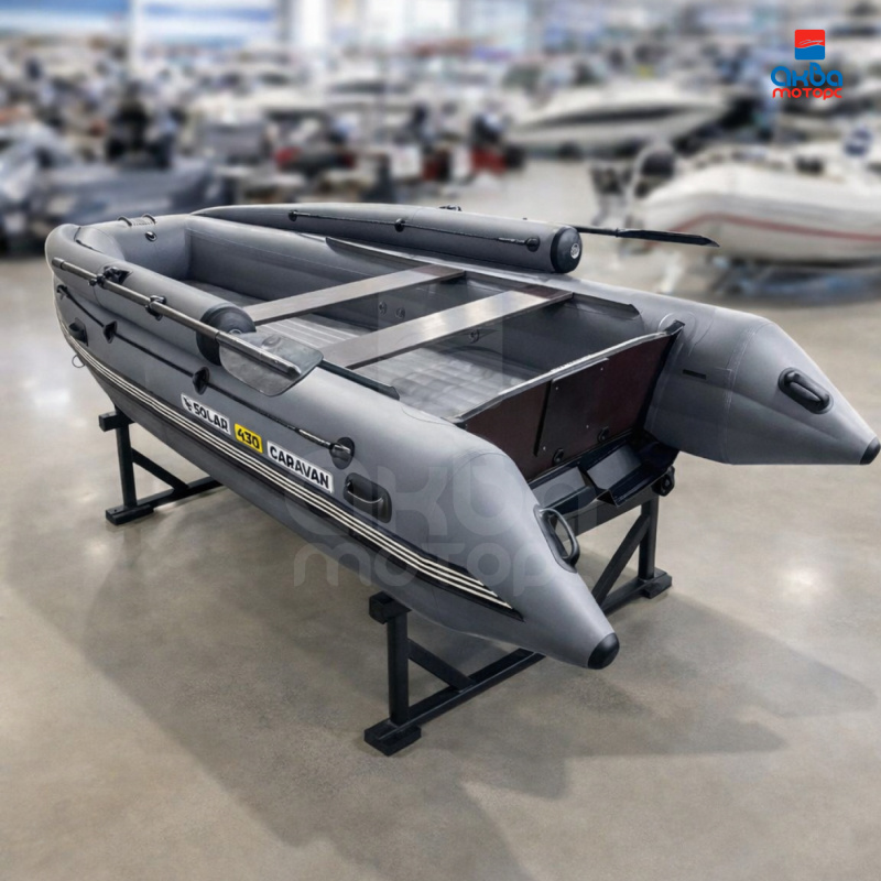 Лодка пвх SOLAR 430 Caravan Super Jet Tunnel с фальшбортом