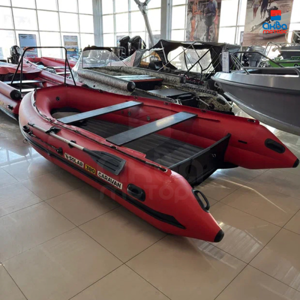 Лодка пвх SOLAR 380 Caravan, красный