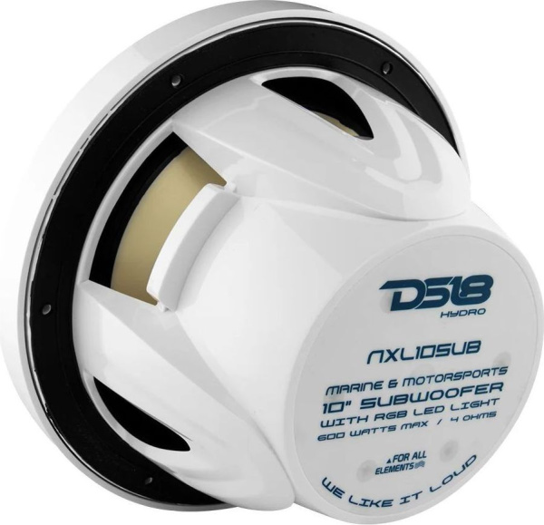 Морской сабвуфер 10" NXL-10SUB/WH, DS18